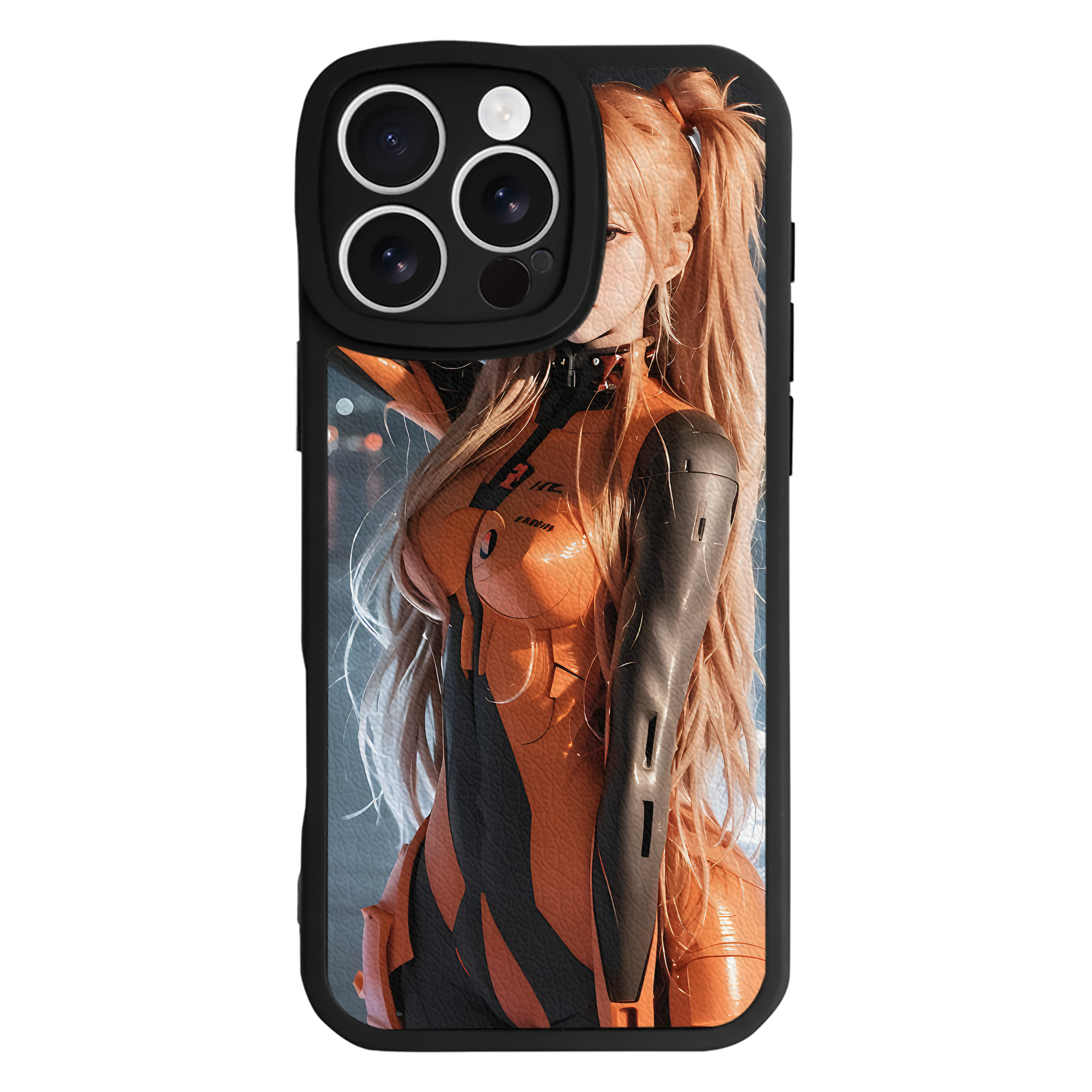 （画像用） EVA 新世紀エヴァンゲリオン 【iPhone 16シリーズ対応】シリコンスマホケース（レザー調） 材質：シリコン